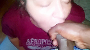 She loves sucking a black dick