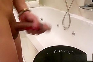 Shemale BIG Cock and Cum