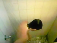 Shower gets caught