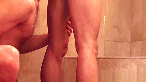 Showering mormon bareback