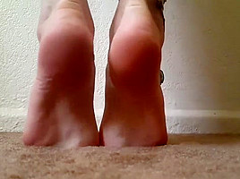 Showing beautiful jewelry on ankles