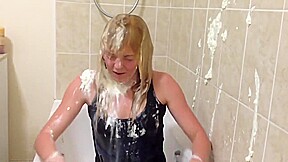 Shy Girl Pied and gunged for a good cause