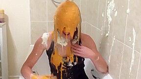 Shy Girl Pied and gunged for a good cause