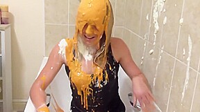 Shy Girl Pied and gunged for a good cause