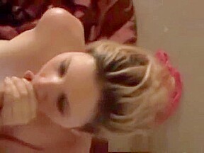 Skilled milf sucking at home