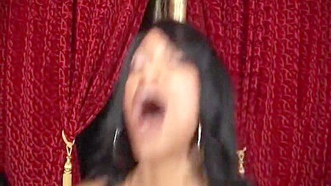Skinny Black Chick Sucks Black Dick And Rides It On Her Favourite Red Couch