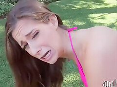 Slutty Amateur Brunette Gf Tries Out Anal Sex Outdoors
