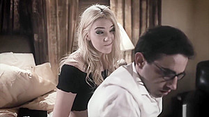 Slutty stepsis takes pity and fuck her nerdy stepbro