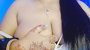 Solo Hot Desi Girl Rubs Her Boobs Inside The Bra In A Dirty Way