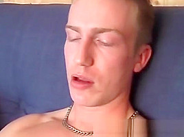 Solo interview and masturbation with a big cocked homo