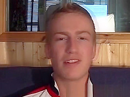 Solo interview and masturbation with a big cocked homo