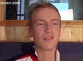 Solo interview and masturbation with a big cocked homo
