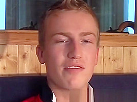 Solo interview and masturbation with a big cocked homo