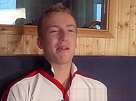 Solo interview and masturbation with a big cocked homo