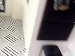 Sparkle Siren In Silly Housekeeper Works Her Mouth And Pussy Off Again
