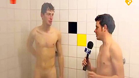 Sports Reporter Showers With Dutch Soccer Players