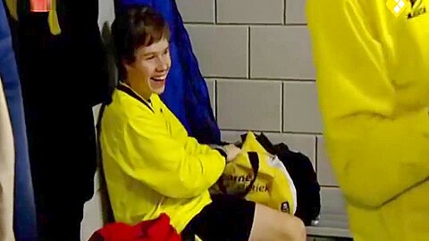 Sports Reporter Showers With Dutch Soccer Players