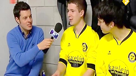 Sports Reporter Showers With Dutch Soccer Players