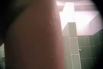 Spy homemade movie in locker room