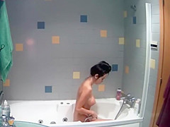 Spying a sexy starlet take a shower