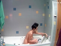 Spying a sexy starlet take a shower