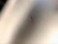 Spying under a serious woman's skirt