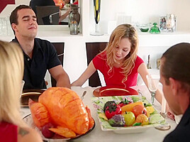 Step Sister Using Step brothers Dick On Thanksgiving