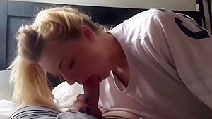 Step brother Give lessons to Step sister when Step mother is out