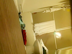 Step dad secretly films teen 18+ in bathroom