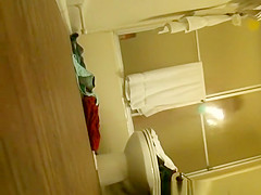 Step dad secretly films teen 18+ in bathroom