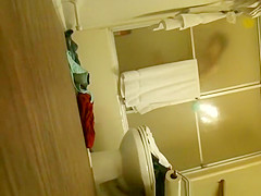 Step dad secretly films teen 18+ in bathroom