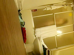 Step dad secretly films teen 18+ in bathroom