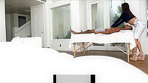 Step mom Massage body for Step son's black friend