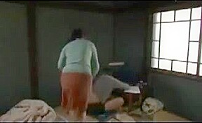 Step mom rides her step son and begs for creampie 1
