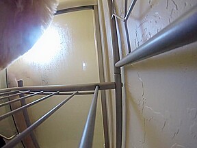 [] Step sister taking a shower