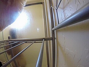 [] Step sister taking a shower