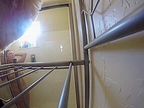 [] Step sister taking a shower
