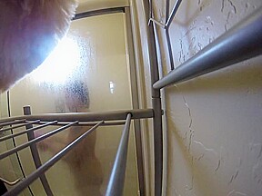 [] Step sister taking a shower