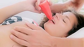 Stepbrother kissing horny teen 18+ brunette young