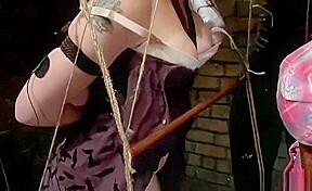 Submissive sluts tied and and pleasured