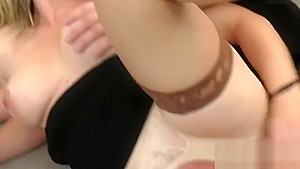 Surprised looker in lingerie is geeting peed on and plowed
