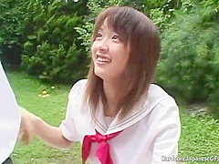 Sweet Japanese teen 18+ Hairly Blowjob