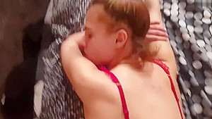 Sweet Young Girl use a condom for the first time!