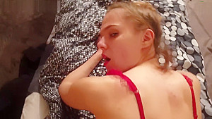 Sweet Young Girl use a condom for the first time!