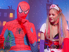 Takes Spidermans Virginity - Parody With Harley Quinn And Bo Tingley