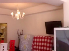 Tall teen 18+ realtor pleasing her horny client with her holes