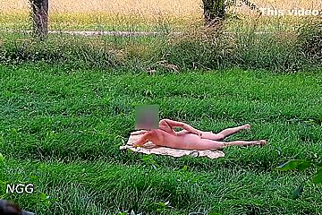 Tanning Myself Entirely Naked In Public (caught)
