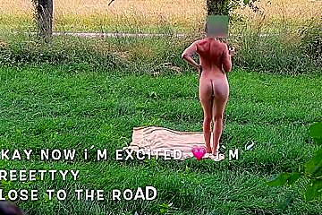 Tanning Myself Entirely Naked In Public (caught)
