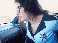 Tannyia Corrupt Cop Takes Bribe And Fucks A Driver