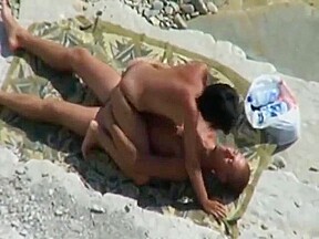 Tapes Couple Fucking on Beach